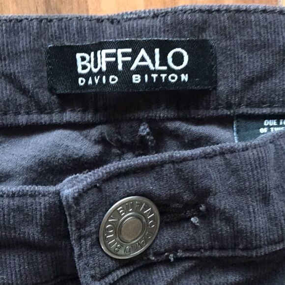 Buffalo David Bitton Supreme Black Corduroy Pants - Picture 2 of 8
